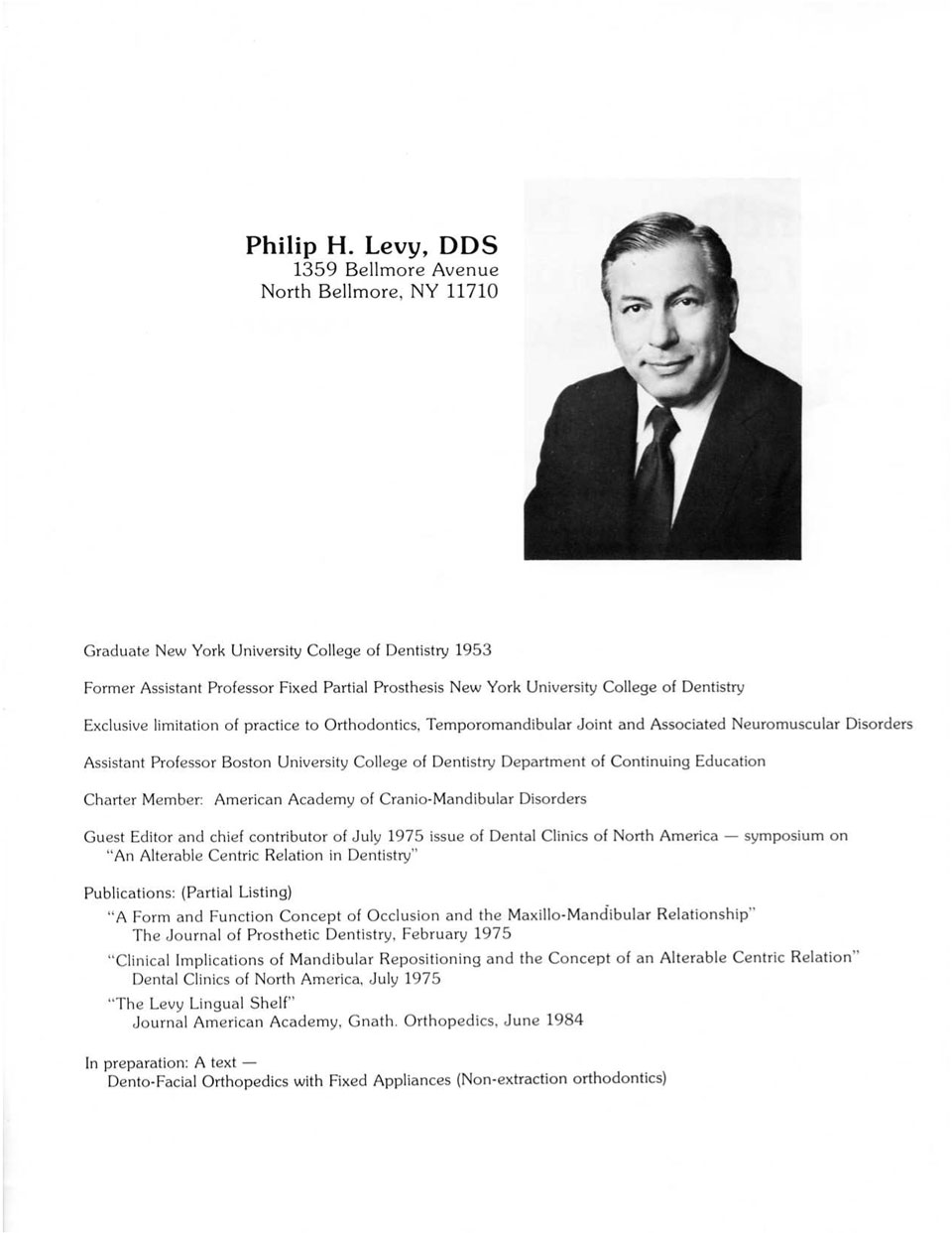 Dr. Levy's Monograph page 2